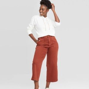 NWT! Rust wide leg jeans